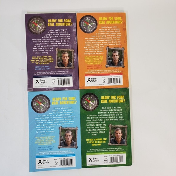Lot of 4 Bear Grylls Adventures Paperback Children's Blizzard Desert Sea Jungle - Picture 2 of 12